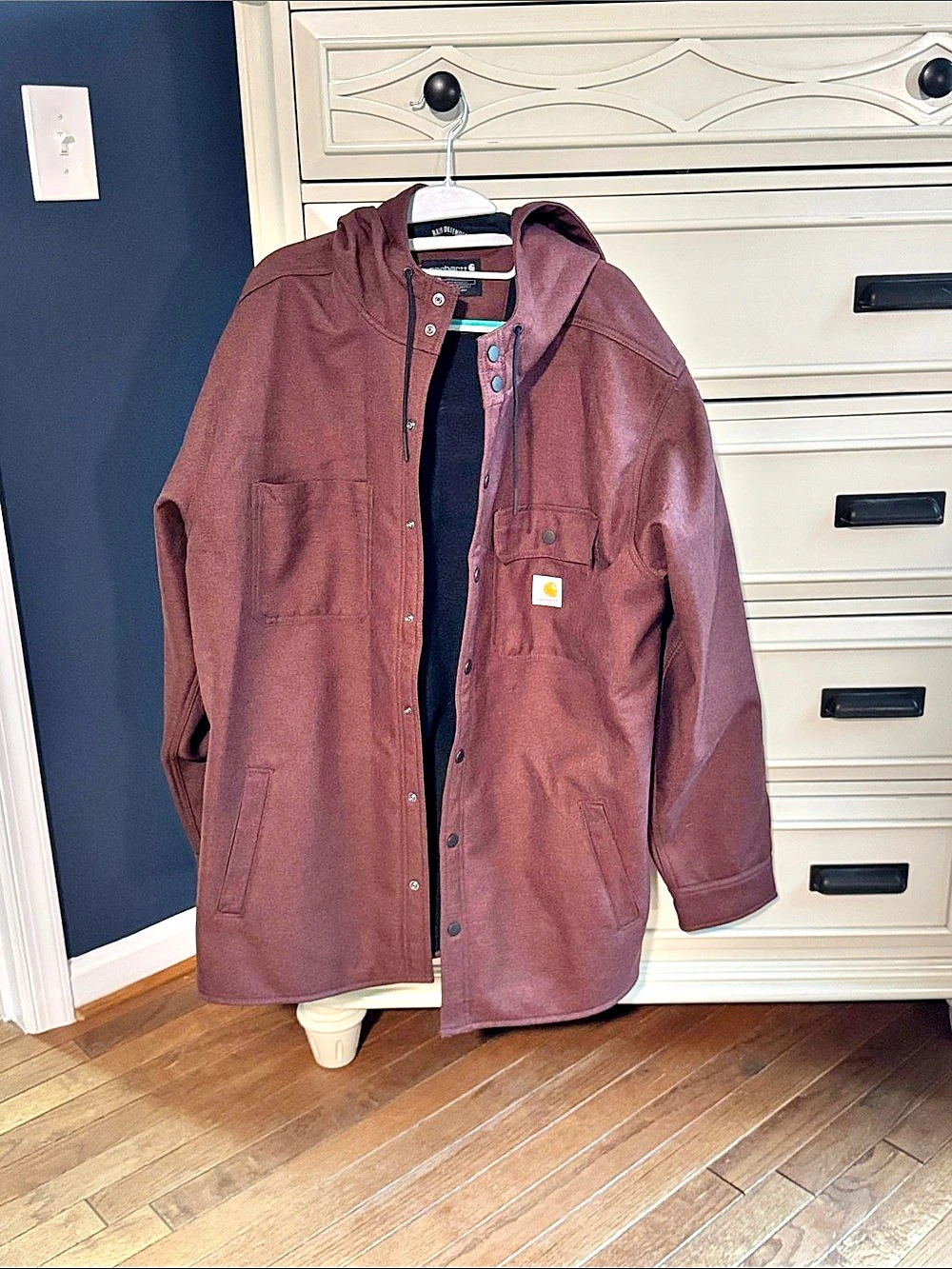 Carhartt Rain Defender Relaxed Fit Heavyweight Hooded Shirt Jacket XL